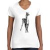 Women's Fine Jersey V-Neck Tee Thumbnail
