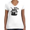 Women's Fine Jersey V-Neck Tee Thumbnail