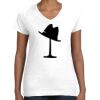 Women's Fine Jersey V-Neck Tee Thumbnail