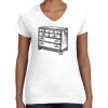 Women's Fine Jersey V-Neck Tee Thumbnail