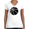 Women's Fine Jersey V-Neck Tee Thumbnail