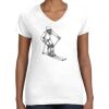 Women's Fine Jersey V-Neck Tee Thumbnail