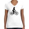 Women's Fine Jersey V-Neck Tee Thumbnail