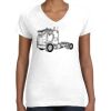 Women's Fine Jersey V-Neck Tee Thumbnail